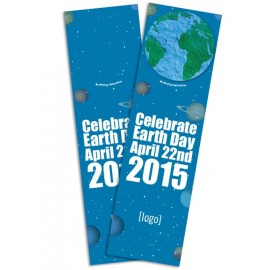 Custom Seed Paper Earth Day Shape Bookmark - Design B
