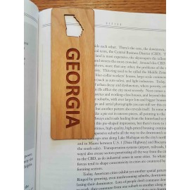 1.5" x 5.75" - Georgia Hardwood Bookmarks with Logo  1.5" x 5.75" - Georgia Hardwood Bookmarks with Logo