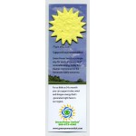 Sun Topped Seed Paper Bookmark with Logo