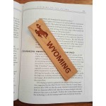 1.5" x 5.75" - Wyoming Hardwood Bookmarks with Logo
