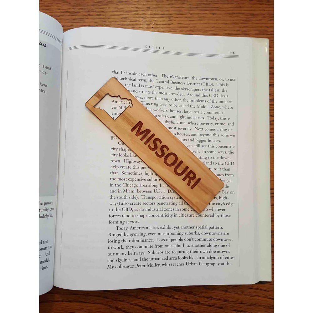 Custom 1.5" x 6" - Missouri Hardwood Bookmarks