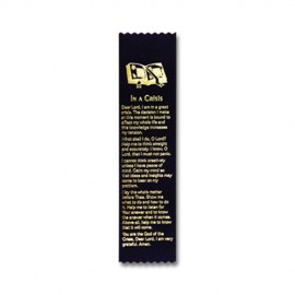 Custom 2"x8" Stock Prayer Ribbon "In A Crisis" Bookmark