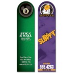 Personalized Plastic Bookmark - 1.75x7 UV-Coated (1S) with Round Tip - 10 pt.