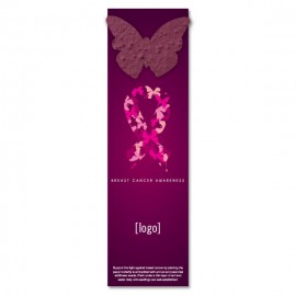 Promotional Breast Cancer Awareness Seed Paper Shape Bookmark