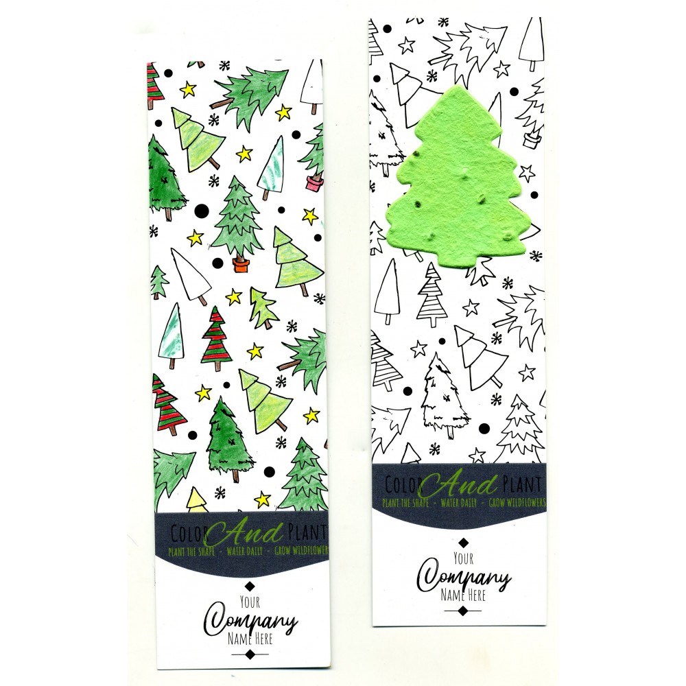 Personalized Coloring Bookmark - Tree
