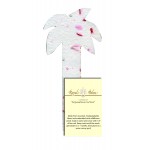 Palm Tree Bookmark Embedded w/Wildflower Seed Custom Imprinted