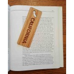 1.5" x 6" - California Hardwood Bookmarks with Logo