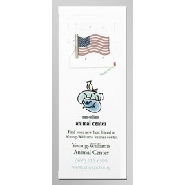 Flag Floral Seed Paper Pop Out Bookmark with Logo