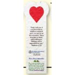 Logo Printed Heart Floral Seed Paper Stock Die Cut Bookmark