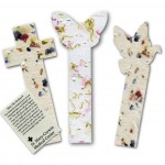 Butterfly Topped Bookmark Embedded w/Wildflower Seed with Logo