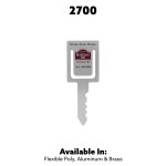 Key Shaped Bookmark with Logo