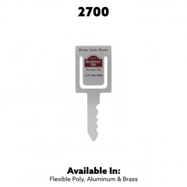 Key Shaped Bookmark with Logo