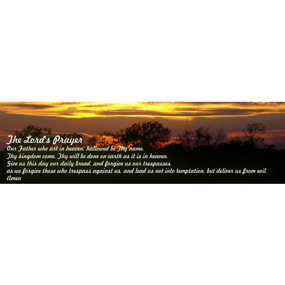 Personalized 2" x 7" Stock The Lord's Prayer Full-Color Bookmark