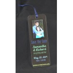 1.5" x 6" - Clear Acrylic Bookmarks - Color Printed - USA-Made Logo Printed