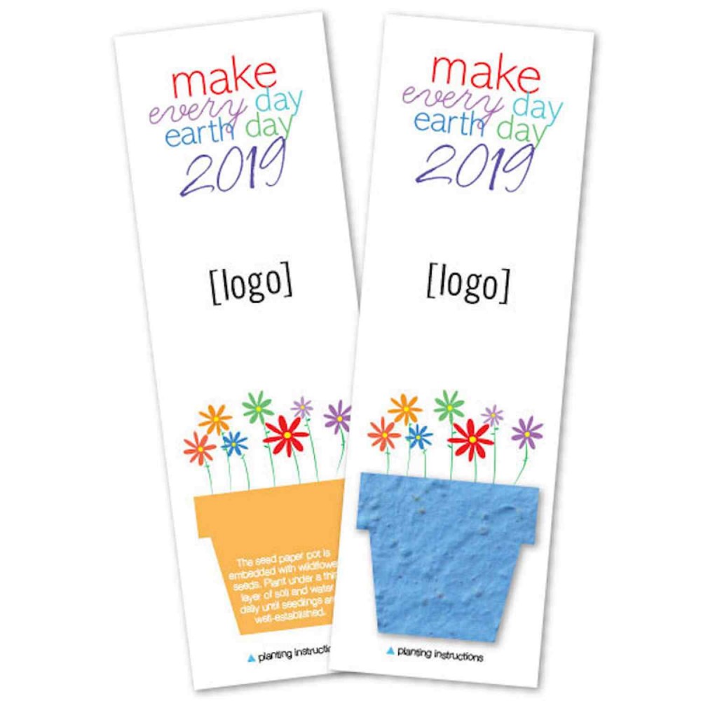 Custom Seed Paper Shape Bookmark, Small