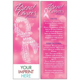 Customized Breast Cancer Awareness Bookmark  Customized Breast Cancer Awareness Bookmark