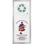 Recycle Emblem Drop Floral Seed Paper Pop-Out Bookmark with Logo