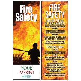 Custom Fire Safety Bookmark