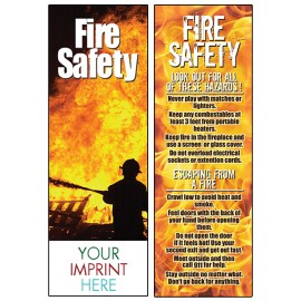 Customized Fire Safety Bookmark  Customized Fire Safety Bookmark