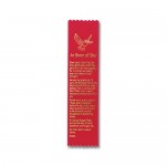 2"x8" Stock Prayer Ribbon "At Start of Day" Bookmark with Logo