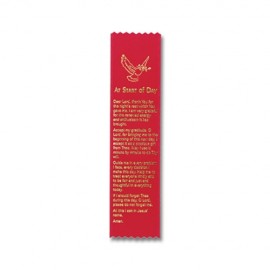 Custom 2"x8" Stock Prayer Ribbon "At Start of Day" Bookmark  Custom 2"x8" Stock Prayer Ribbon "At Start of Day" Bookmark