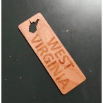 1.5" x 6" - West Virginia Hardwood Bookmarks with Logo