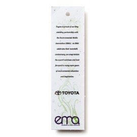 Small Seed Paper Bookmark with Logo