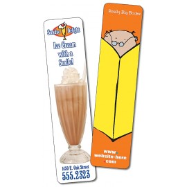 Plastic Bookmark - 1.5x6.25 Laminated - 14 pt. with Logo