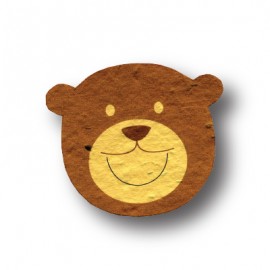 Animarks (Plantable, Seed Paper Page-Savers) - Bear with Logo