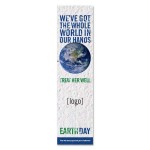 Customized Earth Day Seed Paper Bookmark