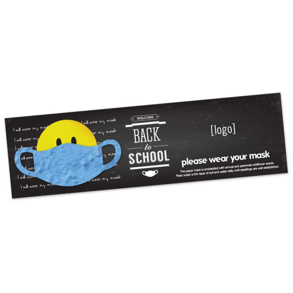 Stay Safe Seed Paper Shape Bookmark Custom Imprinted Stay Safe Seed Paper Shape Bookmark Custom Imprinted