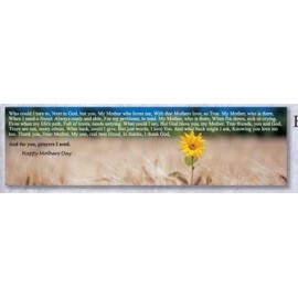 Promotional 2" x 7" Stock Happy Mother's Day Full-Color Bookmark  Promotional 2" x 7" Stock Happy Mother