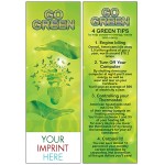Go Green Bookmark Logo Printed