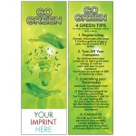 Go Green Bookmark with Logo