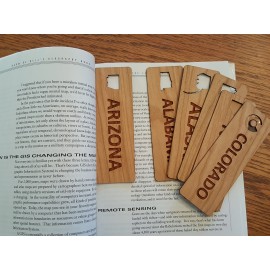 1.5" x 6" - Arizona Hardwood Bookmarks with Logo