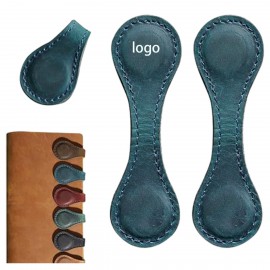 Leather Magnetic Bookmarks with Logo  Leather Magnetic Bookmarks with Logo