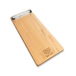 Promotional 5" x 12" Solid Alder Menu Board with Clip - 1/2" thick