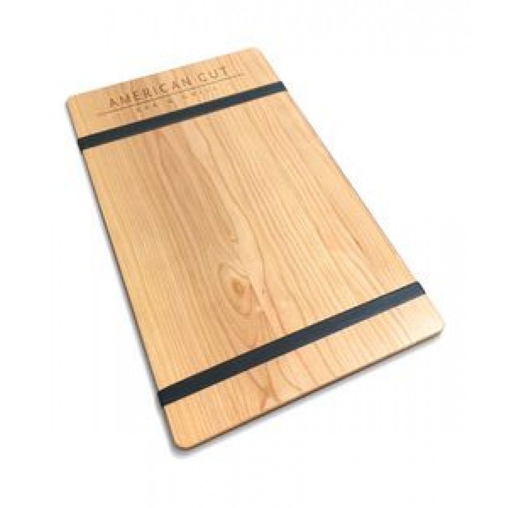 Branded 9" x 13" Alder Menu Board with 2 Bands - 1/4" thick Branded 9" x 13" Alder Menu Board with 2 Bands - 1/4" thick