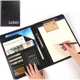 A4 Clipboard / Multi functional Business PU Portfolio with Logo