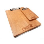Custom Printed 9" x 13" Solid Alder Menu Board with 1 Clip - 1/2" thick