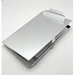 Durable Side Opening Aluminum Clipboard w/ Storage with Logo