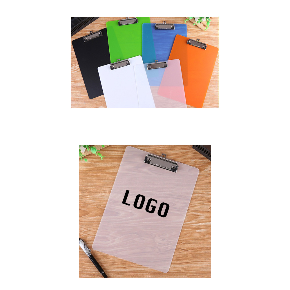 Personalized A4 Size Office Plastic Clipboards