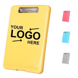 A4 Plastic Portable Clip Boards With Storage with Logo  A4 Plastic Portable Clip Boards With Storage with Logo
