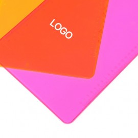 Logo Branded PS Transparent Flat Clamp Plastic Clipboard  Logo Branded PS Transparent Flat Clamp Plastic Clipboard