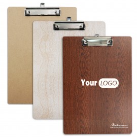 Promotional Wooden Clipboard with Clip  Promotional Wooden Clipboard with Clip
