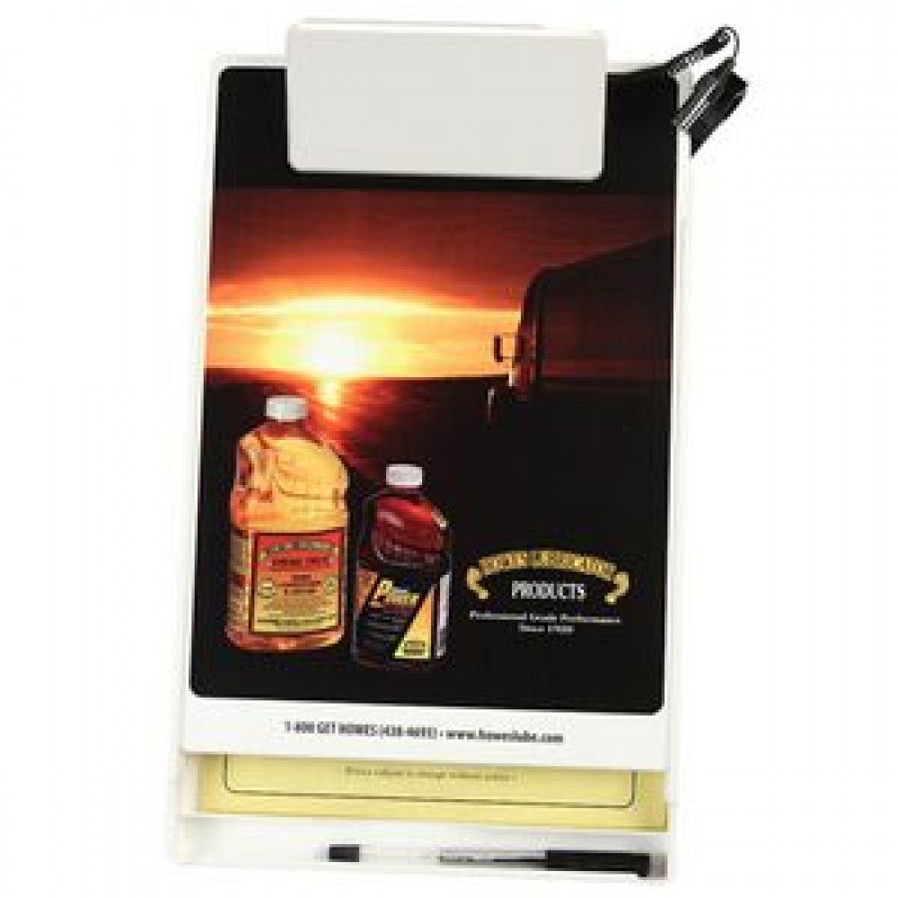 Letter Size Clipboard w/ Storage Box & Light Clip with Logo