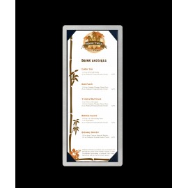 Aluminique Single Alumni-Board w/ Picture Corners (HOLDS ONE 4 1/4"x11" Insert) with Logo  Aluminique Single Alumni-Board w/ Picture Corners (HOLDS ONE 4 1/4"x11" Insert) with Logo