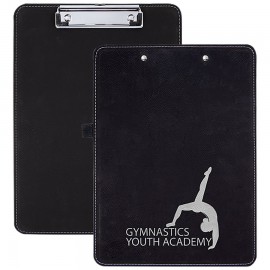 Promotional Black/Silver LEATHERETTE - 9X12.5 INCH CLIP BOARD  Promotional Black/Silver LEATHERETTE - 9X12.5 INCH CLIP BOARD