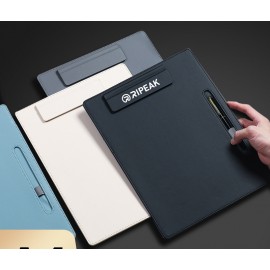 Promotional PU Magnetic Clipboard w/Pen Holder