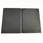 Custom 9.5 w x 15 h inch PU Synthetic Leather Menu Pad-folios Clipboard